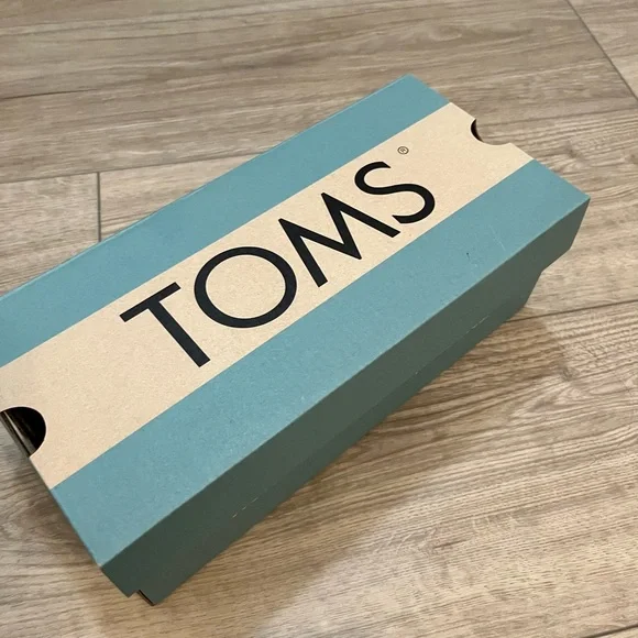 TOMS Women's Checkered Bow Flats - Blue and White - Picture 5 of 5